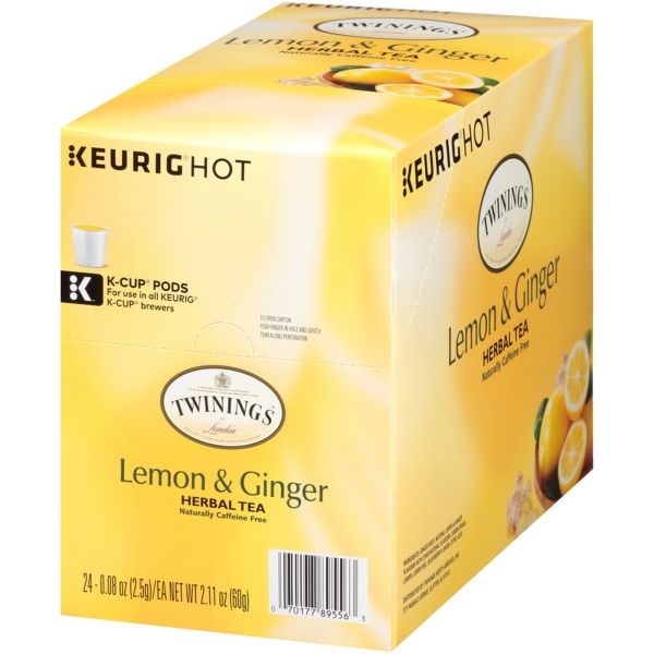 Twinings Of London Lemon & Ginger Herbal Tea K-Cup