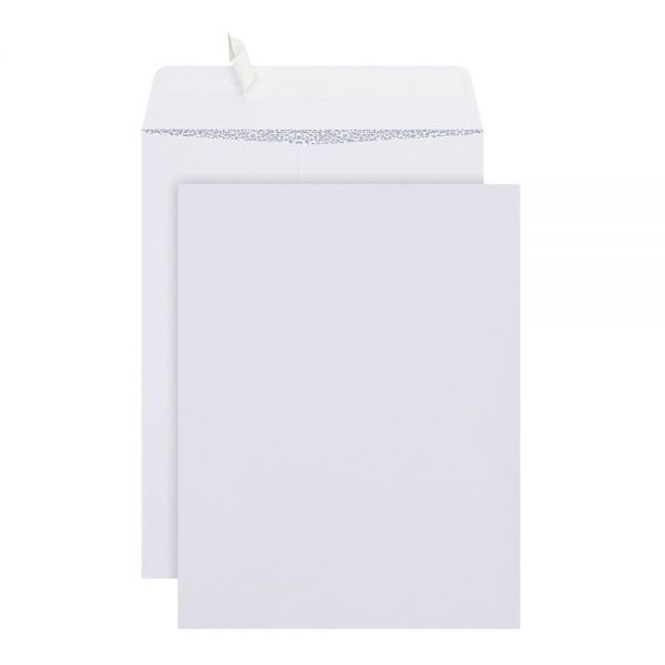10" X 13" Catalog Envelopes, Security, Clean Seal, White, Box Of 100