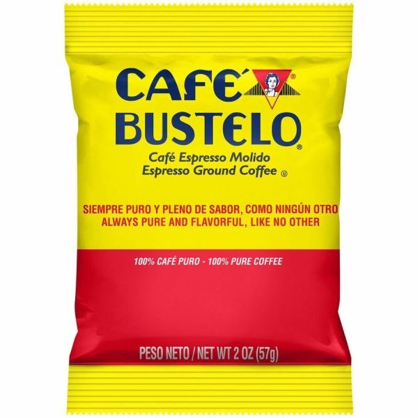 Café Bustelo Espresso Blend Coffee Packs, Dark Roast, Packet Makes 8 Cups, 30 Packs/Carton