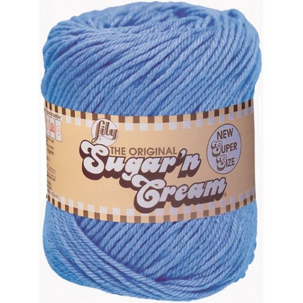 Lily Sugar'n Cream Super Size Yarn - Mod Blue