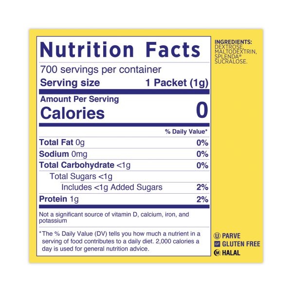 Splenda No Calorie Sweetener Packets, 700/Box