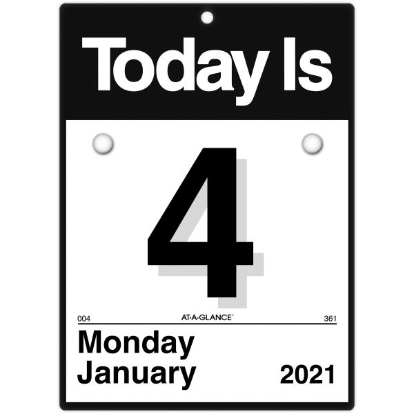 At-A-Glance "Today Is" Wall Calendar, 6 5/8 X 9 1/8, White, 2023 Calendar