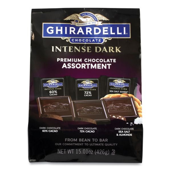 Ghirardelli Intense Dark Chocolate Premium Collection, 15.01 Oz Bag