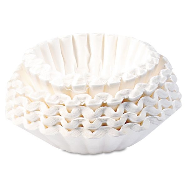 Bunn Flat Bottom Coffee Filters, 12 Cup Size, 250/Pack, 12 Packs/Carton