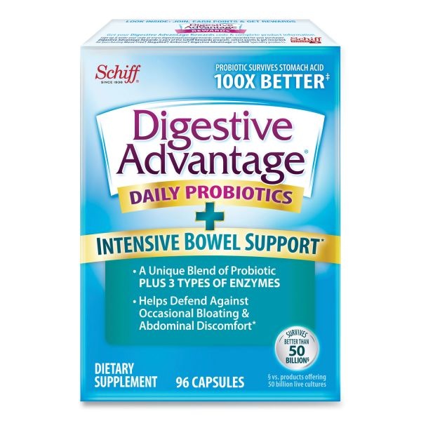 Digestive Advantage Probiotic Intensive Bowel Support Capsule, 96 Count