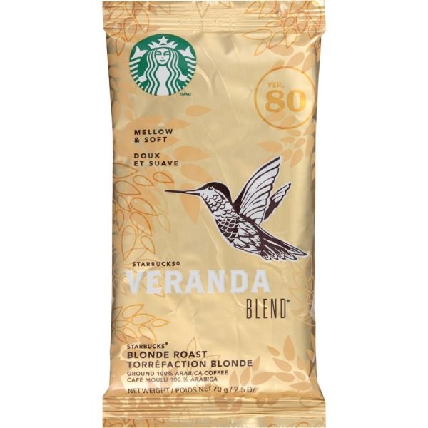 Starbucks Ground Coffee Packets, Veranda Blend, Light Roast, 18 Packets