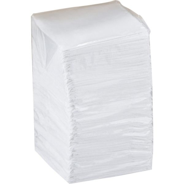 Tork Beverage Napkins, 9 3/8" X 9 3/8", 100% Recycled, White, Pack Of 500