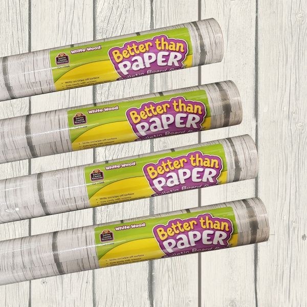 Teacher Created Resources White Wood Paper Board Roll