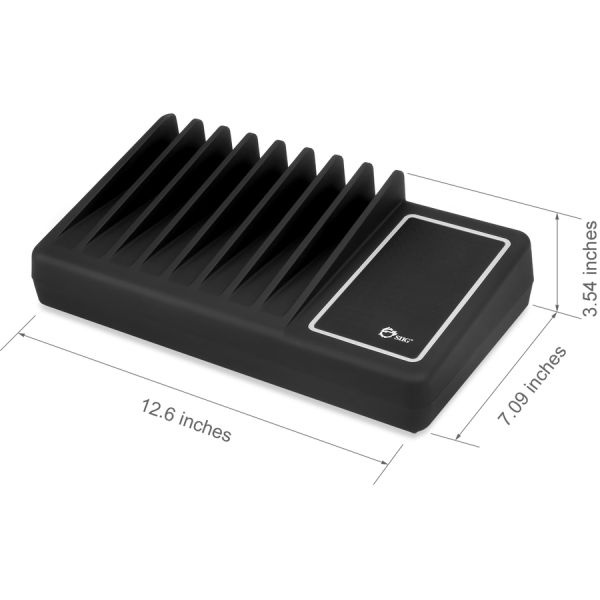 Siig 10-Port Usb Charging Station With Ambient Light Deck