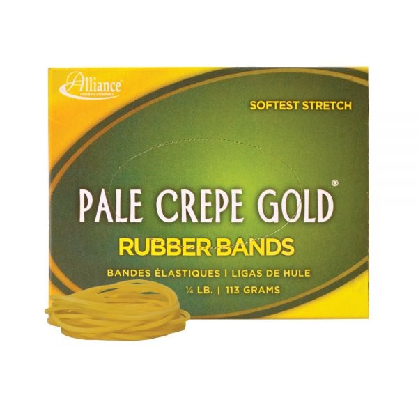 Pale Crepe Gold #16 Rubber Bands