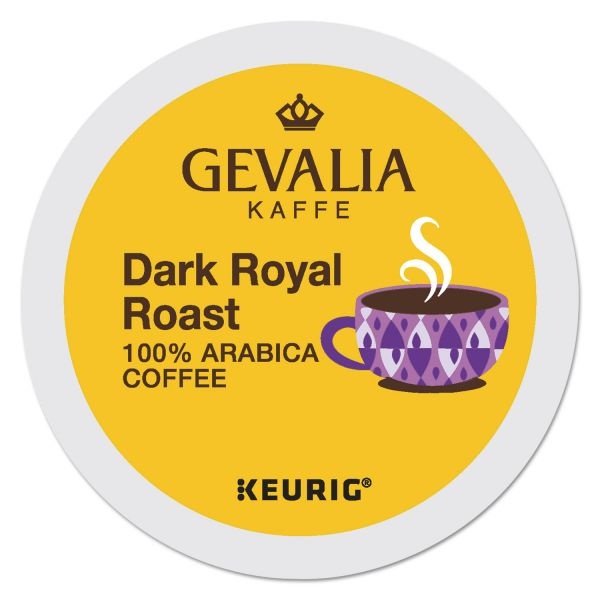 Gevalia Kaffee Dark Royal Roast K-Cups, Dark Roast, 24/Box