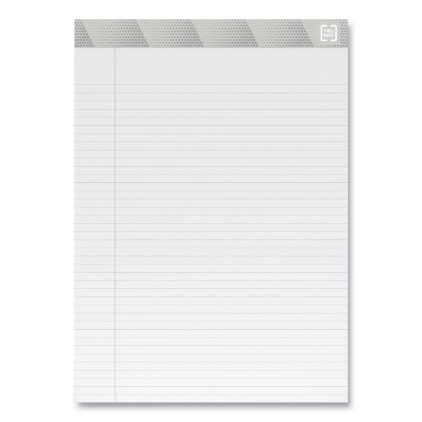 Tru Red Notepads, Narrow Rule, 50 White 8.5 X 11.75 Sheets, 12/Pack