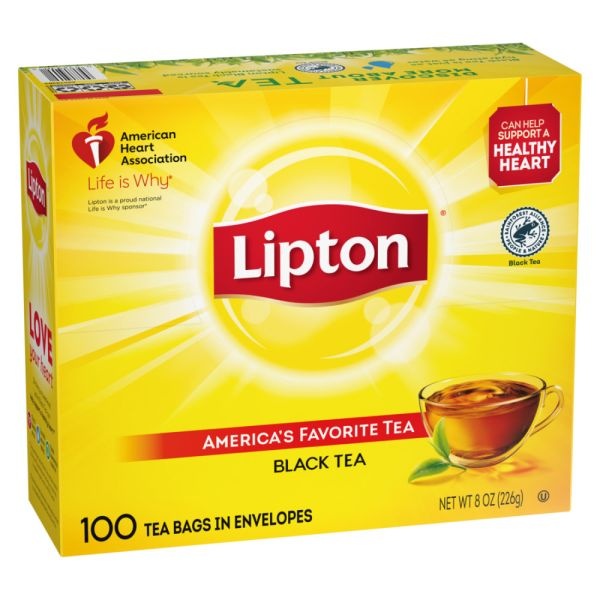 Lipton Tea Bags, Box Of 100