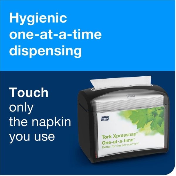 Tork Xpressnap Interfold Dispenser Napkins, 2-Ply, Bag-Pack, 13 X 8.5, Natural, 500/Pack, 12 Packs/Carton