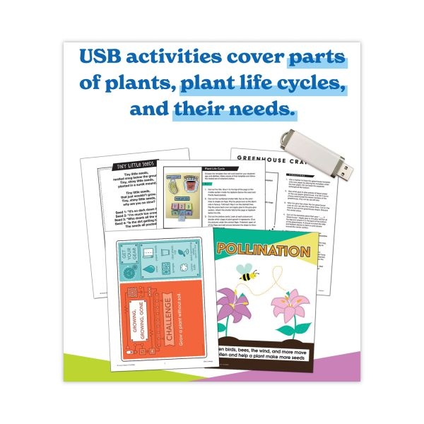 Carson-Dellosa Education In A Flash Usb, Plants, Ages 5-8, 191 Pages