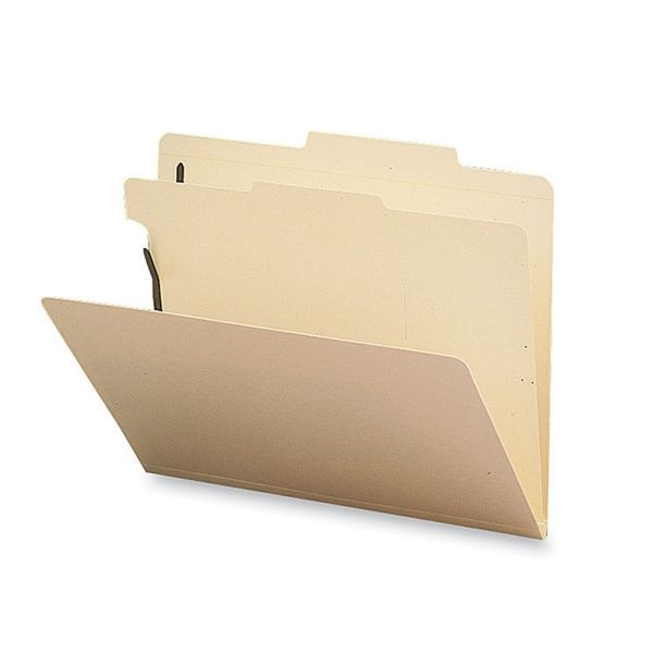 Sparco Classification Folders, Letter Size, 1 Divider, Manila, Box Of 10