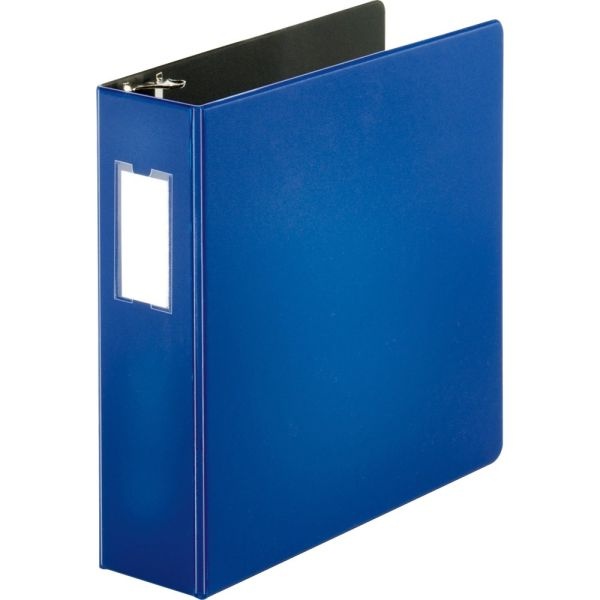 Business Source 3-Ring Binder, 3" D-Rings, Blue