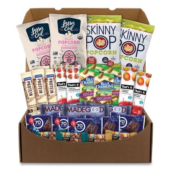 Snack Box Pros Low Calories Snack Box, 28 Assorted Snacks
