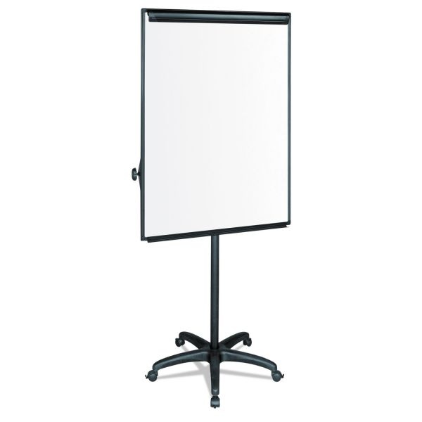 Mastervision Silver Easy Clean Dry Erase Mobile Presentation Easel, 44" To 75.25" High