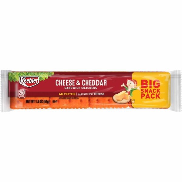 Keebler Cheese And Cheddar Sandwich Crackers, Pack Of 12