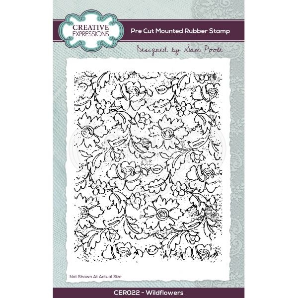 Creative Expressions A6 Pre Cut Rubber Stamp By Sam Poole