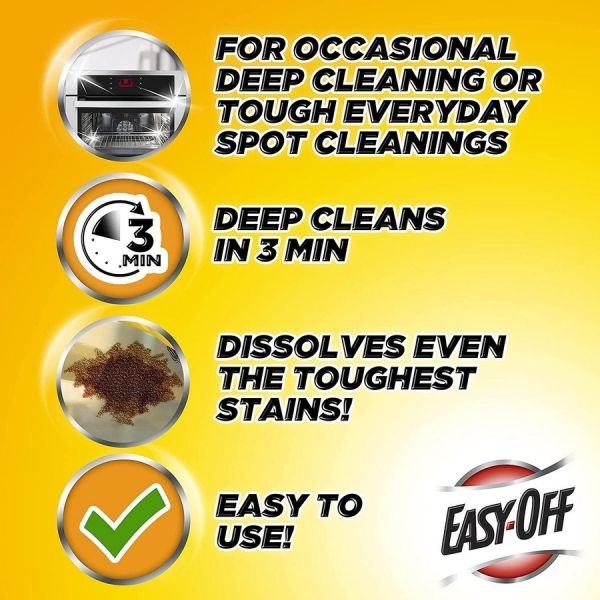 Easy-Off Heavy Duty Oven Cleaner, Fresh Scent, Foam, 14.5 Oz Aerosol Spray, 6/Carton
