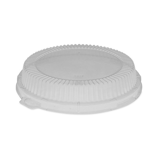 Pactiv Evergreen Clearview Dome-Style Lid With Tabs, Fluted, 8.88 X 8.88 X 0.75, Clear, Plastic, 504/Carton