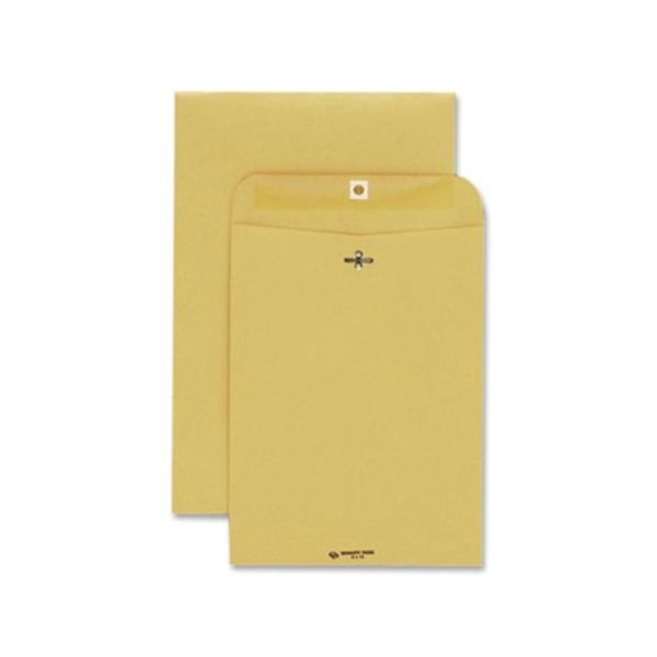 Quality Park Extra Heavy-Duty Kraft Clasp Envelopes - Clasp - 8 3/4" Width X 11 1/2" Length - 32 Lb - Gummed - Kraft - 100 / Box - Cameo
