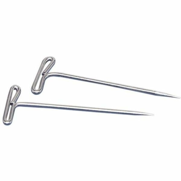 Gem Office Products T-Pins, 2", Silver, Box Of 100