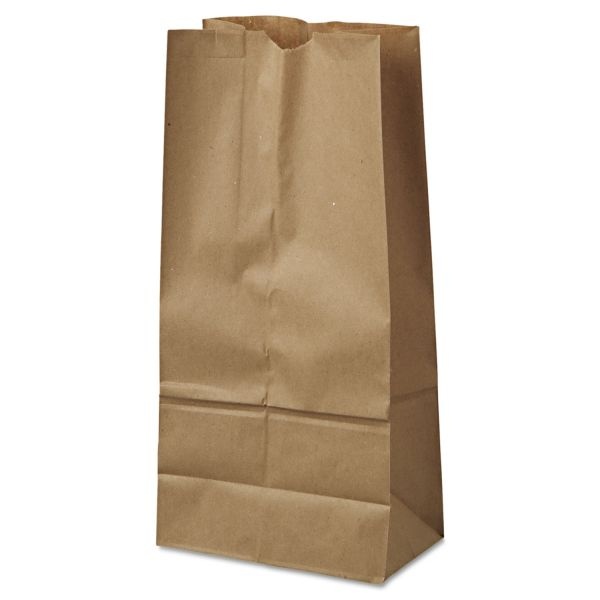 General Grocery Paper Bags, 40 Lb Capacity, #16, 7.75" X 4.81" X 16", Kraft, 500 Bags