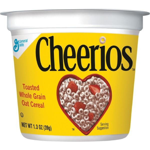 Cheerios Cereal-In-A-Cup, 1.3 Oz, Box Of 6