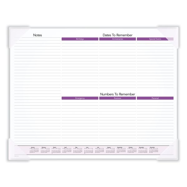 At-A-Glance Puppies Monthly Desk Pad Calendar, Puppies Photography, 22 X 17, White Sheets, Clear Corners, 12-Month (Jan To Dec): 2024