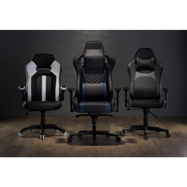 Realspace Drg High-Back Gaming Chair, Black/Gray