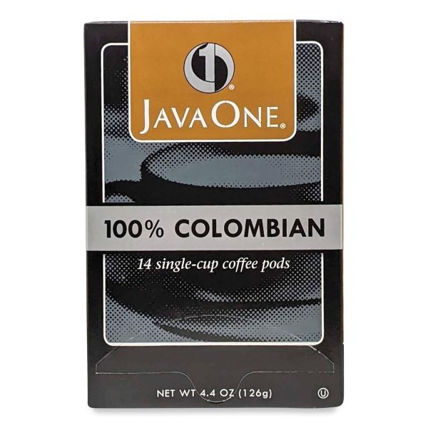 Java One Coffee Pods, Colombian Supremo, Light Roast, 14 Pods