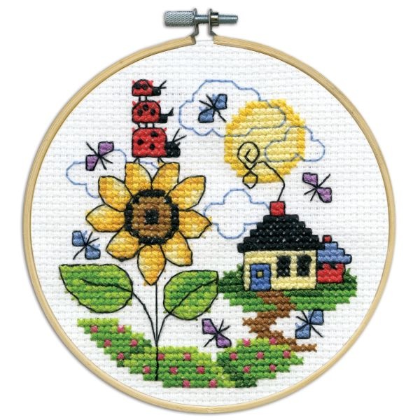Design Works Counted Cross Stitch Kit 4" Round