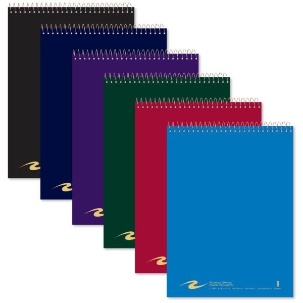 Roaring Spring Flipper Subject Wirebound Notebook, 1-Subject, Asst Cover Colors, (80) 8.5 X 11.5 Sheets, 24/Ct
