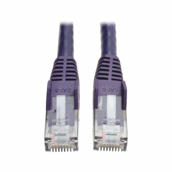 Tripp Lite By Eaton Cat6 Gigabit Snagless Molded (Utp) Ethernet Cable (Rj45 M/M) Poe Purple 14 Ft. (4.27 M)