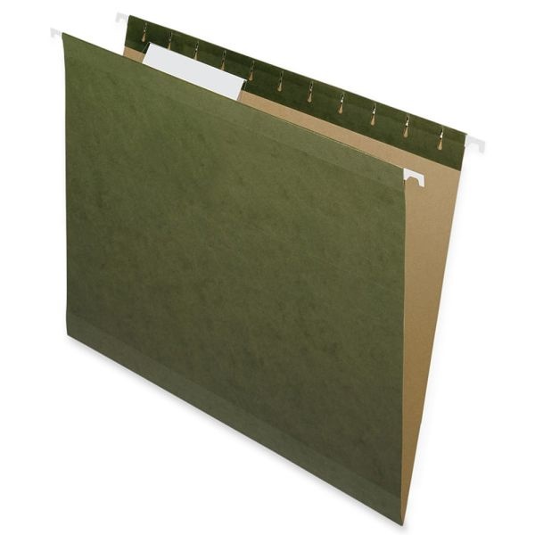Nature Saver 1/3-Cut Hanging File Folders, Letter Size, 100% Recycled, Green, Box Of 25