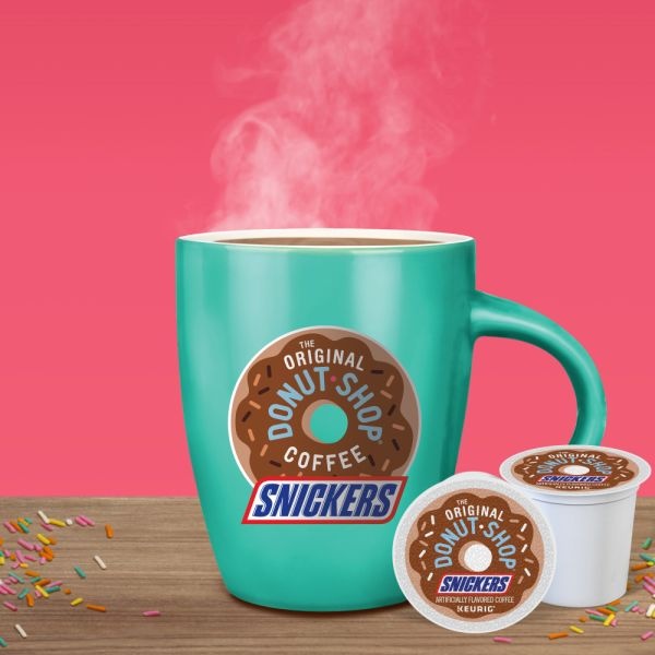 The Original Donut Shop Snickers Coffee, KCup Pods, Box Of 24 Pods