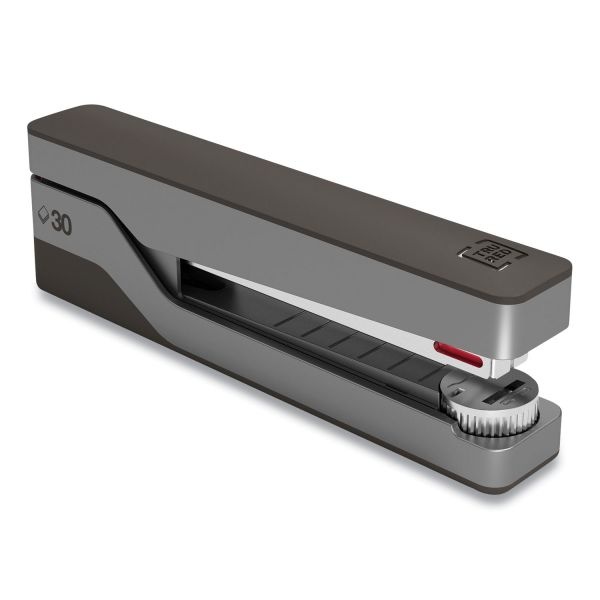 Tru Red Premium Desktop Full Strip Stapler, 30-Sheet Capacity, Gray/Black