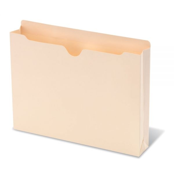 Manila Double-Top File Jackets, 2" Expansion, Letter Size, Pack Of 25 File Jackets