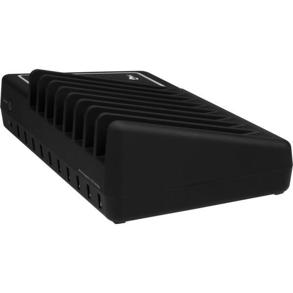Siig 10-Port Usb Charging Station With Ambient Light Deck