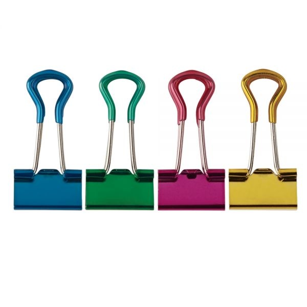 Grip Binder Clips, Small, Assorted Colors, Pack Of 24