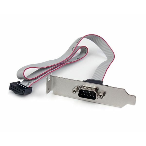 1 Port 16In Db9 Serial Port Bracket To 10 Pin Header - Low Profile