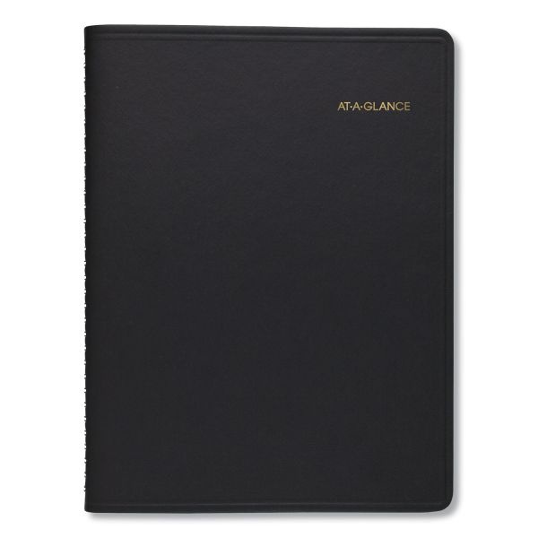 At-A-Glance Two-Person Group Daily Appointment Book, 11 X 8, Black Cover, 12-Month (Jan To Dec): 2024