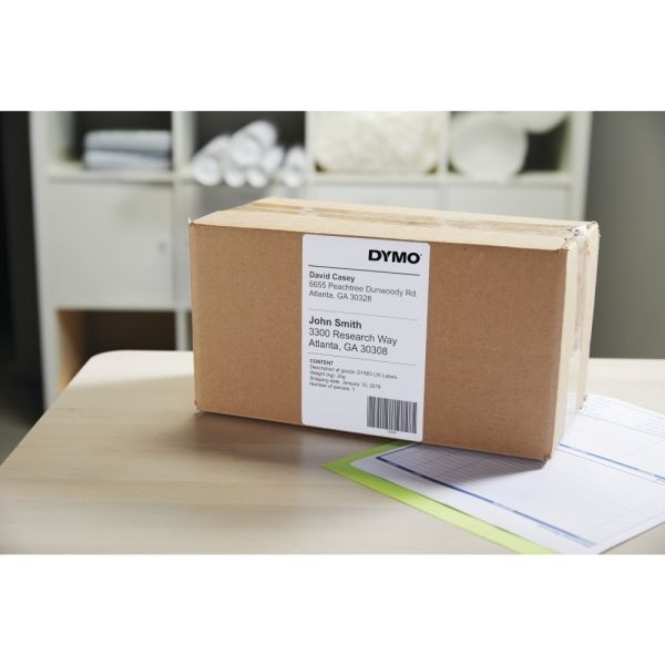Dymo Extra-Large Shipping Labels For Labelwriter Label Printers, 4" X 6", White, 220 Labels Per Roll, Pack Of 2 Rolls