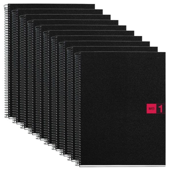 M Us Original Poly 1 Subject Lined Notebook - Red - Pack Of 10