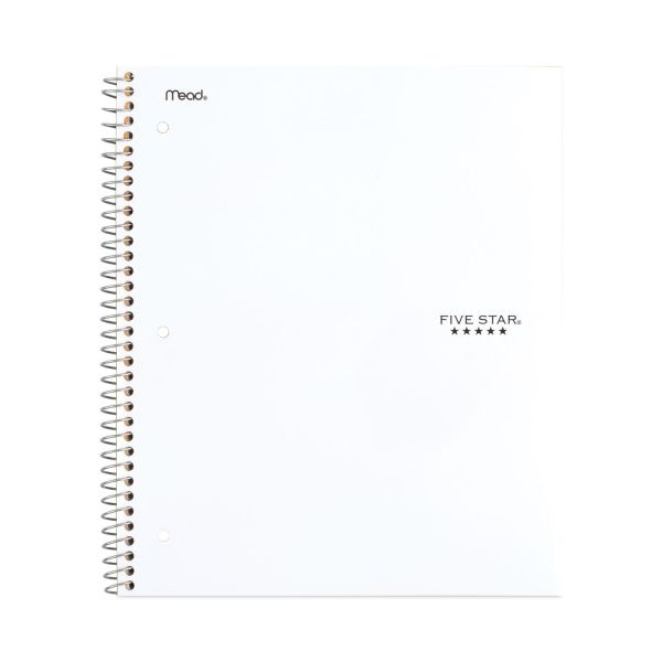 Five Star Wirebound Notebook, 3 Subject, Medium/College Rule, Randomly Assorted Covers, 11 X 8.5, 150 Sheets
