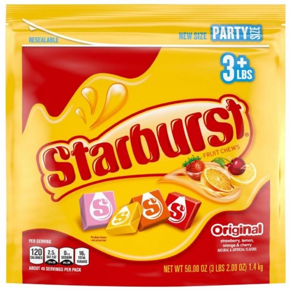 Starburst Original Fruit Chews, 50 Oz, Assorted Flavors