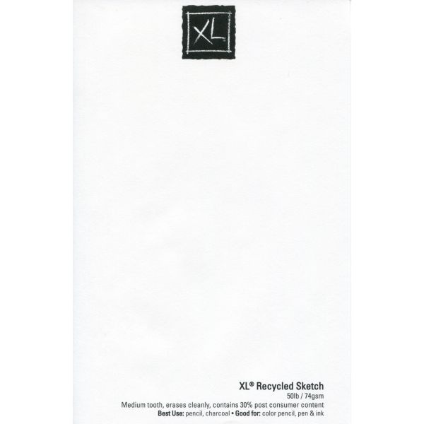 Canson Xl Recycled Sketch Paper Pad 9"X12"